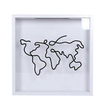 Explorer Memory Box Keepsake Picture Frame Wall Table - 45-Degree Angle