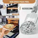 Pizza Slider Transfer Sliding Magic Peel Paddle - Low Angle