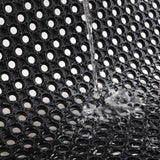 Heavy Duty Floor Mat Anti Fatigue Kitchen Bar Rubber Drainage Black - Low Angle