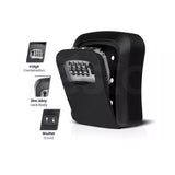 Lock Box Key Safe 4 Combination Outdoor Security Wall Mounted - Side View