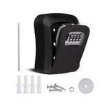 Lock Box Key Safe 4 Combination Outdoor Security Wall Mounted - 45-Degree Angle