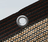 15m x 2m Fence Windscreen Privacy Screen Shade Cover Coffee Fabric Mesh Garden