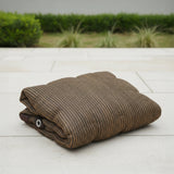 20m x 2m Fence Windscreen Privacy Screen Shade Cover Coffee Fabric Mesh Garden - Front View