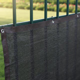20m x 2m Fence Windscreen Privacy Screen Shade Cover Black Fabric Mesh Garden - Top-Down View