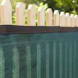 20m x 2m Fence Windscreen Privacy Screen Shade Cover Dark Green Fabric Mesh Garden