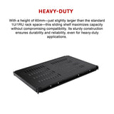 1U Sliding Server Rack Shelf 26 Inch Deep Vented for 19 Inch Cabinet