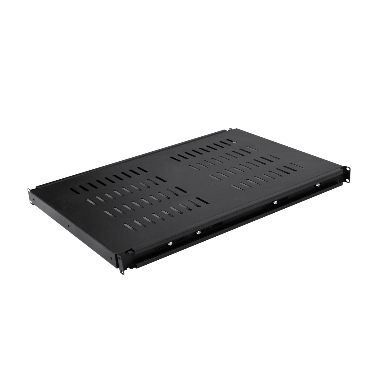 1U Sliding Server Rack Shelf 26 Inch Deep Vented for 19 Inch Cabinet