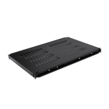 1U Sliding Server Rack Shelf 26 Inch Deep Vented for 19 Inch Cabinet