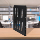 1U Sliding Server Rack Shelf 26 Inch Deep Vented for 19 Inch Cabinet