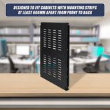 1U Sliding Server Rack Shelf 26 Inch Deep Vented for 19 Inch Cabinet