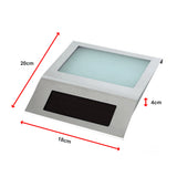 Solar Powered House Number LED Light Stainless Steel Address Signs Plaques