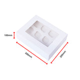 50pcs Cupcake Boxes 12-Hole Laminated Clear Window Face Boxes Favour - Extra Image