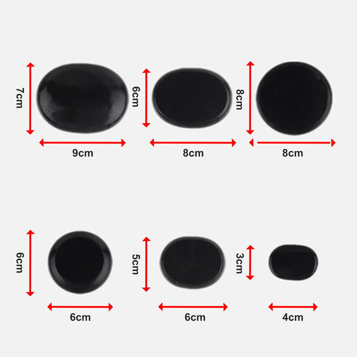 12pcs Hot Massage Stone Basalt Stones Kit Set Rock SPA Oiled Massage Tool