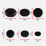 12pcs Hot Massage Stone Basalt Stones Kit Set Rock SPA Oiled Massage Tool - Extra Image