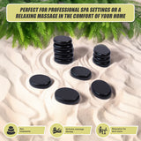 12pcs Hot Massage Stone Basalt Stones Kit Set Rock SPA Oiled Massage Tool - 45-Degree Angle