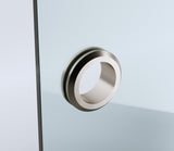 100cm Frameless Diamond Shower Screen &ndash; Nickel U-Brackets with Durable Brass Hinges - Extra Image