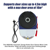 Automatic Garage Roller Door Motor - 500N Max - Low Angle