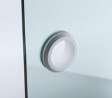 110x90cm Corner Frameless Shower Screen &ndash; White U-Brackets with SS Hinges for Contemporary Bathrooms - Extra Image