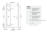 110x90cm Corner Frameless Shower Screen &ndash; Nickel U-Brackets with SS Hinges for Contemporary Bathrooms