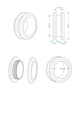 100cm Frameless Wall-to-Wall Shower Screen &ndash; Nickel Wall Channel and Floor Channel with Brass Hinges
