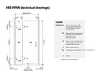 120x90cm Corner Frameless Shower Screen &ndash; White U-Brackets with SS Hinges for Contemporary Bathrooms