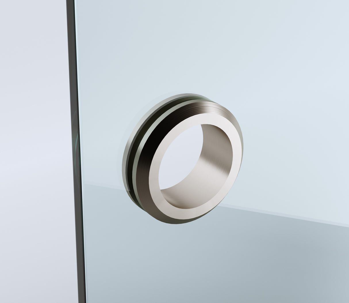 120x110cm Corner Frameless Shower Screen &ndash; Nickel Wall Channel and Floor Channel with SS Hinges for Modern Bathroom Style