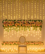 1M Artificial Flower Runner Arrangement Panel Wall Rose DIY Wedding Party D&eacute;cor