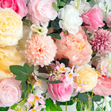1M Artificial Flower Runner Arrangement Panel Wall Rose DIY Wedding Party D&eacute;cor - Low Angle