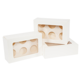 Cupcake Box 6 Holes Window Cake Party Favour 100 Boxes