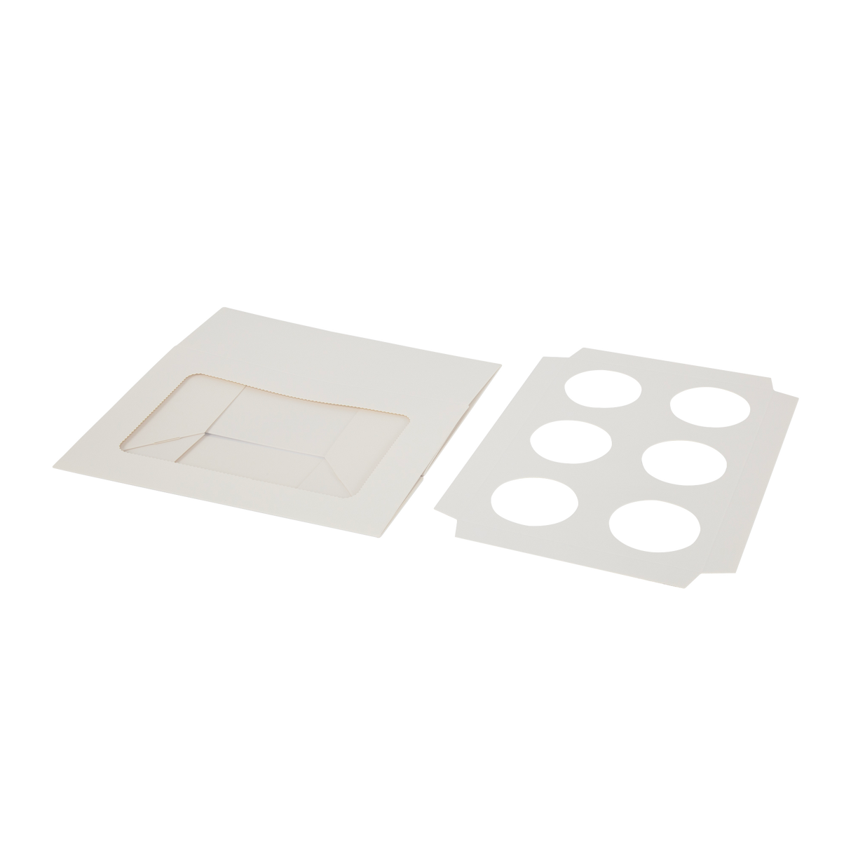 Cupcake Box 6 Holes Window Cake Party Favour 100 Boxes