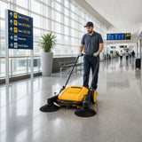 55L Floor Sweeper Industrial Hand Push Outdoor Manual