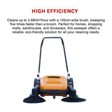55L Floor Sweeper Industrial Hand Push Outdoor Manual