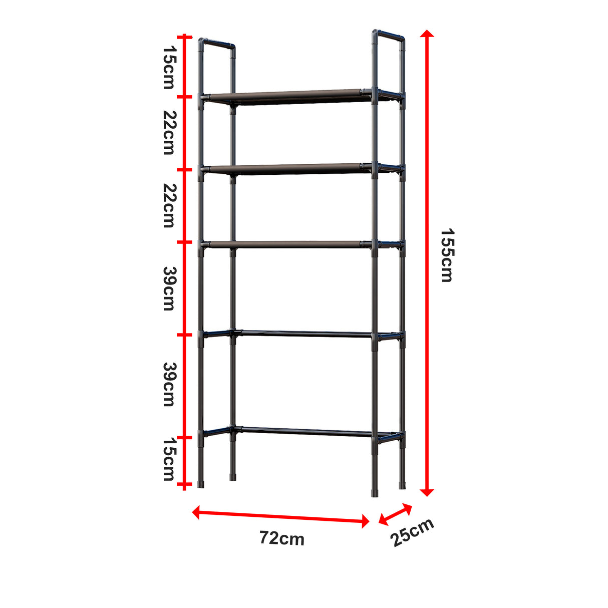Storage Shelf 3 Tier Rack Portable Laundry Stand Unit Organiser