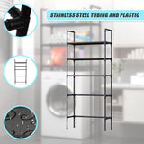Storage Shelf 3 Tier Rack Portable Laundry Stand Unit Organiser - 45-Degree Angle