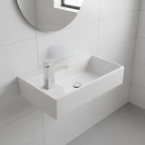 Small Compact Bathroom Cloakroom Hand Wash Basin Sink Ceramic Wall Hung