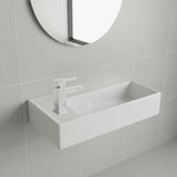 Small Compact Bathroom Cloakroom Hand Wash Basin Sink Ceramic Wall Hung