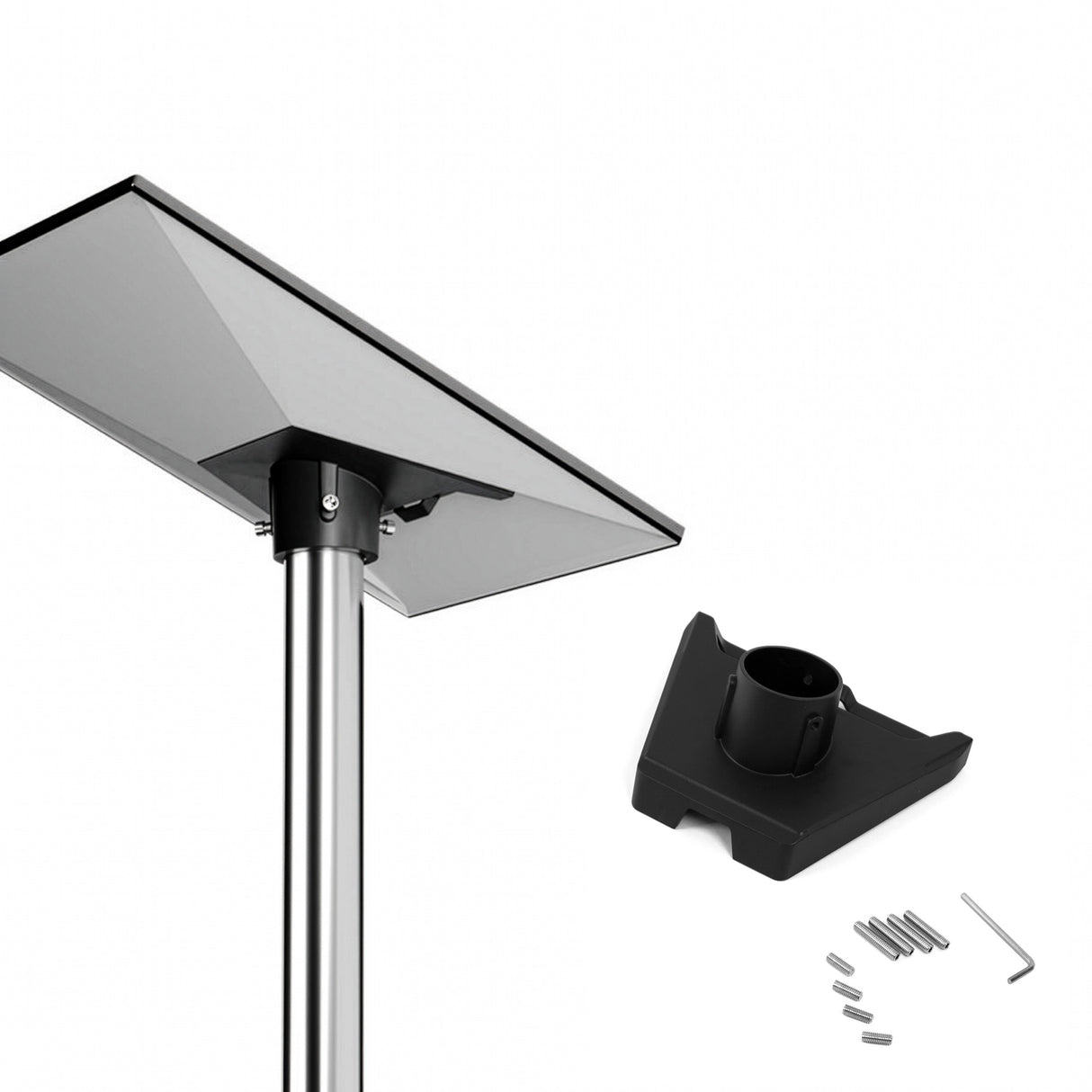 Pipe Adapter Mount for Starlink Roof Gen 3B &ndash; Pole Bracket for 1&ndash;2 Inch Mounting