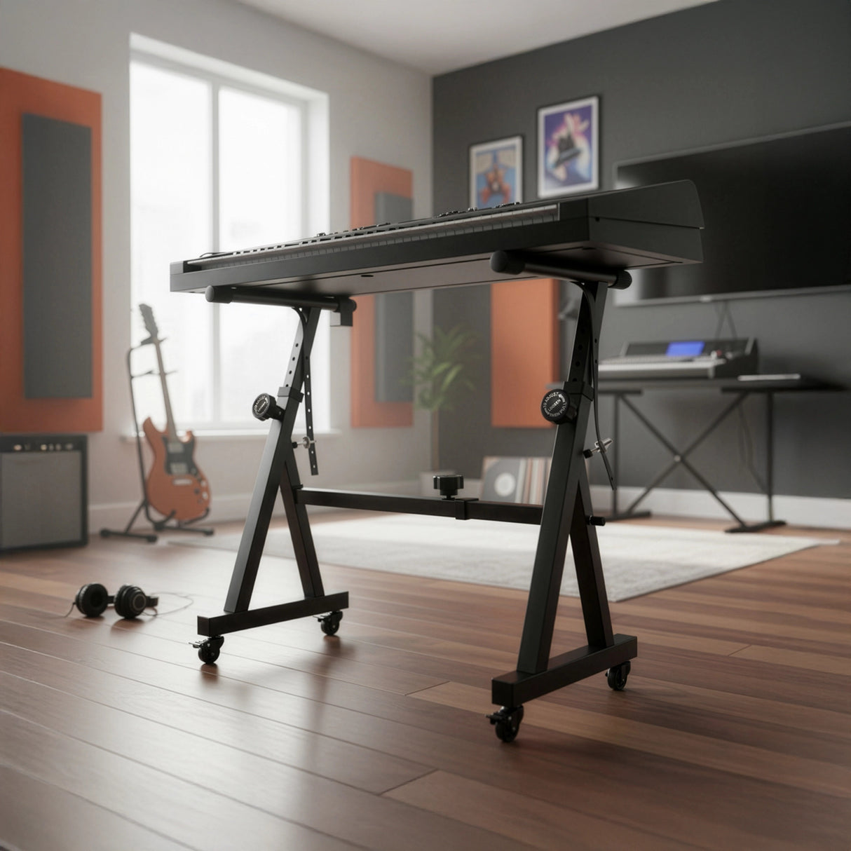 Z-Style Keyboard Stand &ndash; Heavy Duty Adjustable Piano Stand for Digital Keyboards & Portable Use