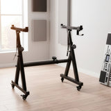 Z-Style Keyboard Stand &ndash; Heavy Duty Adjustable Piano Stand for Digital Keyboards & Portable Use - Side View