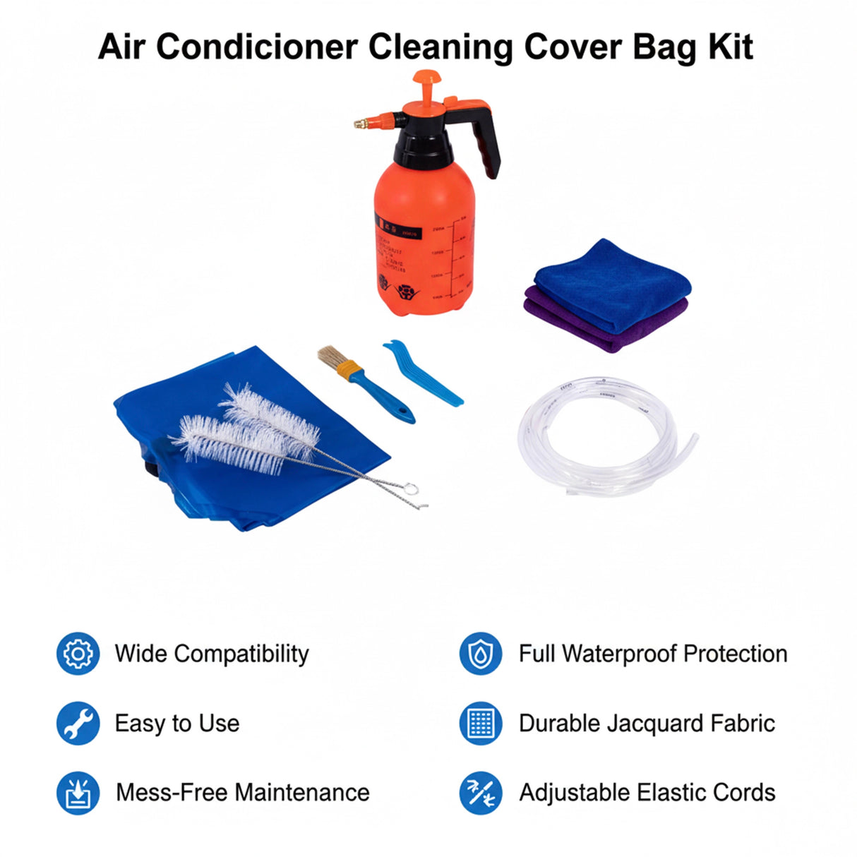 Air Conditioner Cleaning Cover Bag Kit &ndash; Leakproof Waterproof Dust Protection for Split Systems