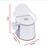 19L Camping Portable Toilet &ndash; Outdoor & Indoor Travel Commode Potty with Built-In Tissue Box