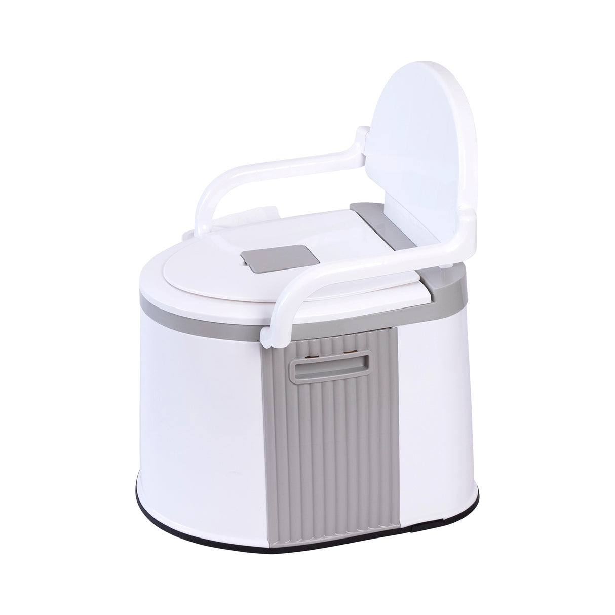 19L Camping Portable Toilet &ndash; Outdoor & Indoor Travel Commode Potty with Built-In Tissue Box