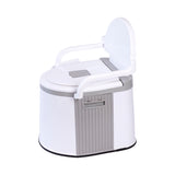 19L Camping Portable Toilet &ndash; Outdoor & Indoor Travel Commode Potty with Built-In Tissue Box