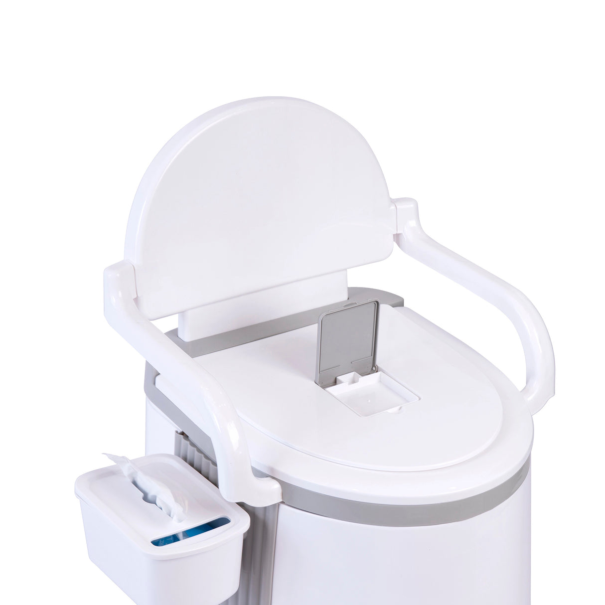 19L Camping Portable Toilet &ndash; Outdoor & Indoor Travel Commode Potty with Built-In Tissue Box