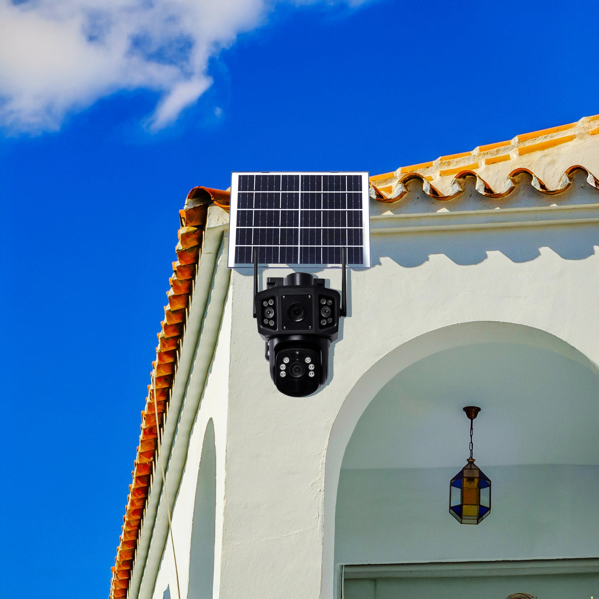 9MP Wireless Solar Camera WIFI Security Outdoor Battery PTZ CCTV Home House V380