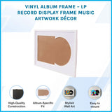 Vinyl Album Frame &ndash; LP Record Display Frame Music Artwork D&eacute;cor