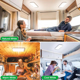 RV Caravan Interior LED Ceiling Light - 45-Degree Angle