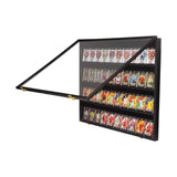 40 Graded Sports Card Display Case - Low Angle