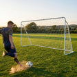 3.6m x 1.8m Portable Soccer Goal Net Steel Post Frame Backyard Football Training Set