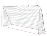 3.6m x 1.8m Portable Soccer Goal Net Steel Post Frame Backyard Football Training Set